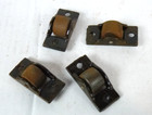 Nos Set Of 4 Antique Vtg 1920s 30s Flush Mount Casters Toolbox Trunk Furniture