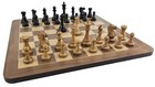 4 Qns Black   Antiqued 3 3 4  Anderssen Staunton Wood Chess Set 19  Walnut Board