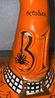 Blue Sky Clayworks Halloween Oct 31 Witch Hat Ceramic Candle House New