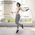 Red Jump Rope Gym Aerobic Exercise Boxing Skipping Bearing Speed Fitness Us