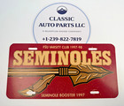 Fsu Seminoles Booster Metal License Plate Florida State Varsity Club Wall Decor