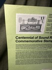 First Day Of Issue - 13c Sound Recording Stamp  1705 Souvenir Page - 46 Stamps 