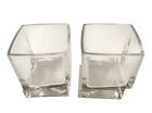 Joyjolt Carre Square Whiskey Glass 10 Oz  Old Fashion Geometric Glass  set Of 2 