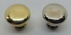 5 8  Round Polished Solid Brass Nickel Bookcase Knob Pull Desk Small Cabinet 