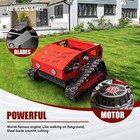 Robotic Lawn Mower Automatic Remote Control Lawn Mower Adjustable Mowing Height