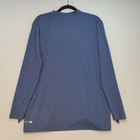 Quiksilver Rash Guard Men M Blue Surf Swim Shirt Upf 50  Long Sleeve Logo