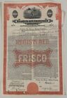  1 000 St  Louis San Francisco Railway Bond Stock Certificate Frisco Railroad