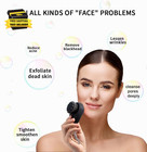 Facial Cleansing Brush 2 In 1 For Face Exfoliation  Soft Bamboo Charcoal Microfi