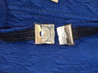Vintage Men s Blue Wool Swim Trunks Swimsuit 36 With Belt   Tags Maple Knitwear