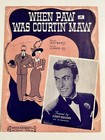 Vintage Sheet Music Eddy Duchin - Paw Was Courtin  Maw   Leonard Joy Jack Manus