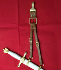 Ww2 German Elite Dagger Hanger Repro  leder Geh  nge Dolchgeh  nge Schwarzer  