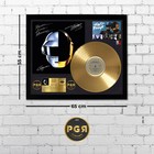 Gold Plated Lp Vinyl - Daft Punk - Memorabilia Music Gift   Pgr