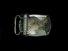 Ua07120 Vintage 1960s   ornamental   Western   Cowboy Silver Belt Buckle