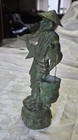 Vintage Chinese Bronze Water Carrier Figurine Statue