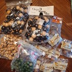 Mixed Lot Of Vintage Craft Wood Beads For Macrame Arts   Crafts 3 Lbs  