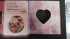 2024 Cook Islands Silver Hearts Roses Love Swarovski Embedded Pcgs Pr70