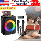 Bluetooth Wireless Portable Speaker Stereo Bass Usb Tf Loud Speaker 2 Microphone