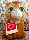 Dan Dee Collectors Choice Valentine Cat Plush Stuffed Animal Toy Green Eyes 7 