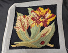 Vtg  Tulip Needlepoint Elizabeth Bradley England 15 1 2     Square Completed Ds61