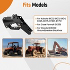 Thumb Backhoe Excavator Universal Claw Tractor Attachment For Kubota Case Woods
