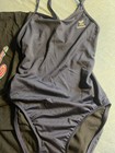 Nwt Tyr 140 6 Triathlon Tee Shirt Black   Crossfit 1 Piece Swimsuit Sz 34s Navy