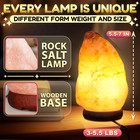 Himalayan Salt Rock Lamp With Dimmer     Hand-carved Himalayan Salt Lamp Night Lig