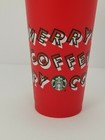 Starbucks 2019 Holiday Reusable Red Hot Cup Grande 16 Oz Plastic Coffee