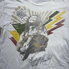 Bob Marley Shirt Mens Large White House Of Blues Reggae Graphic Tee Concert