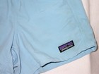 Patagonia Baggies Shorts Unisex Girls Boys Size S  5-6  Light Blue Stretch Waist