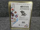 Vintage 1995 Usps Collectible Reusable Metal Box With Decorated Stationery Cards