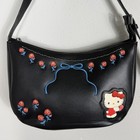 Sanrio Hello Kitty Boxlunch Black Roses Floral Purse Shoulder Bag