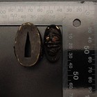 Japanese Sword Fuchi Kashira Hannya Design Copper Nanakoji Metalwork 4 5cm Jp