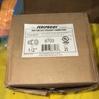 Lot Of 25 Straight Liquid Tight Conduit Connectors Die Cast Zinc 1 2  Sealproof