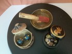 Tibetan Singing Bowl W Mallet Solid Brass Hand Hammered For Yoga   Meditation 5   