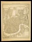 Vintage New Orleans Map City Street Louisiana Original 1930s Wall Art Decor Road