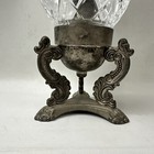 Vintage Godinger Silver Plated Decorative Crystal Candle Display Stand