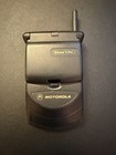 Vintage Motorola Startac Black Dual Band Flip Phone Verizon Untested