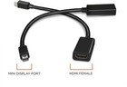 New  1-100 For Mini Dp To Hdmi Female Adapter Cable Thunderbolt Display Port Lot