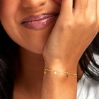 Pure Collection By Ross-simons Italian 14kt Yellow Gold Clover Station Bracelet