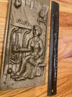 Vintage Cast Iron Fireplace Plaque Panel Or Stove Plaque Panel   4-2506092