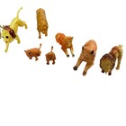 Vintage Plastic Lion Figures Lot Of 9 Lions Lionesses Wild Cats Mixed Sizes