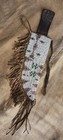 Antique  Native American Indian  Beaded Knife Sheath   Beads Are Sinew Sewn  