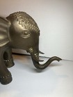 Vintage Elephant Statue  Bronze   Brass Animal Figure  Antique