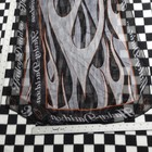 Harley Davidson 100  Silk Scarf Black Flame Sheer