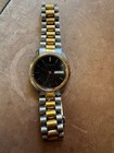 Vintage Wittnauer Qwr Quartz Day date Men s Watch     Two Tone     As Is