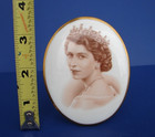 Queen Elizabeth Coronation 1953 Tuscan Bone China Portrait Free Standing Plaque