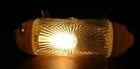 Vintage Art Deco Clear Glass Headboard Bed Bullet Reading Lamp Light