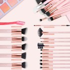 Makeup Brush Set 16 Pcs With 1 Eyebrow Razor Premium Synthetic Foundation Powder