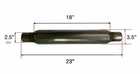 Two 2 5  In out Universal Glass Pack Exhaust Resonator Muffler 23 l