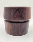 Vintage Danish Modern Rosewood Puck Style Pepper Mill Genuine Peugeot Mechanism